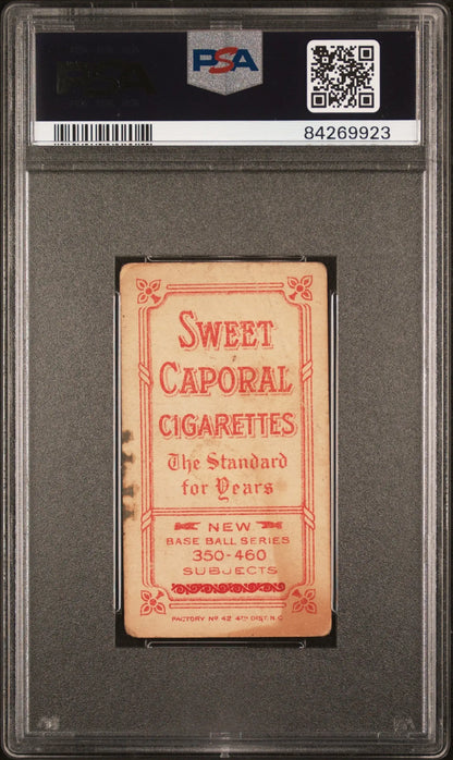 Vintage Joe Lake 1909-11 T206 Sweet Caporal pack in PSA holder with authentication label