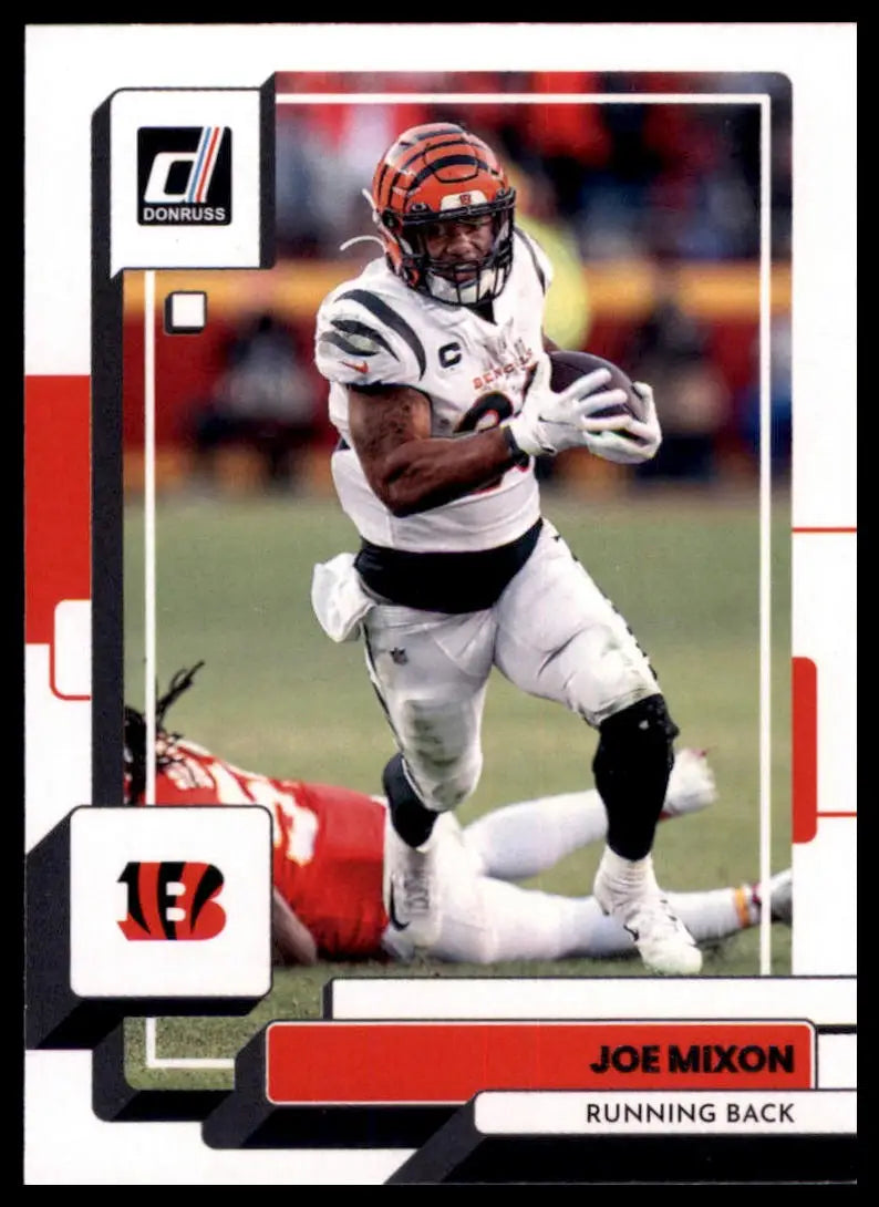 Joe Mixon football card from 2022 Donruss Cincinnati Bengals collection