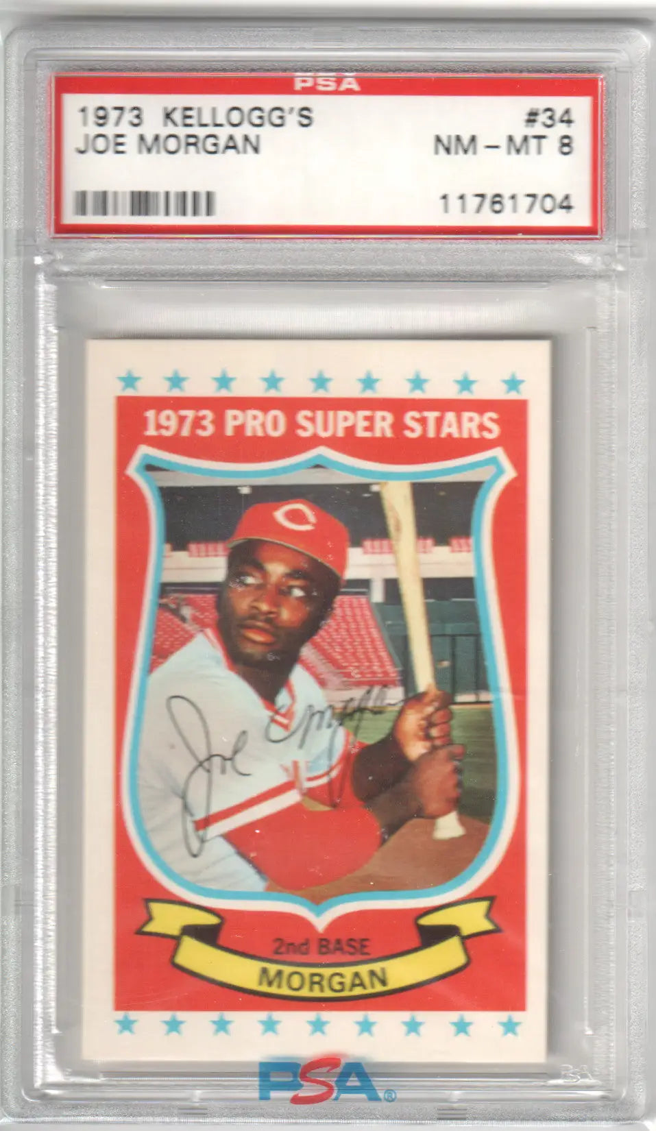 Graded Joe Morgan baseball card from Pro Super Stars series at Columbia Hobby