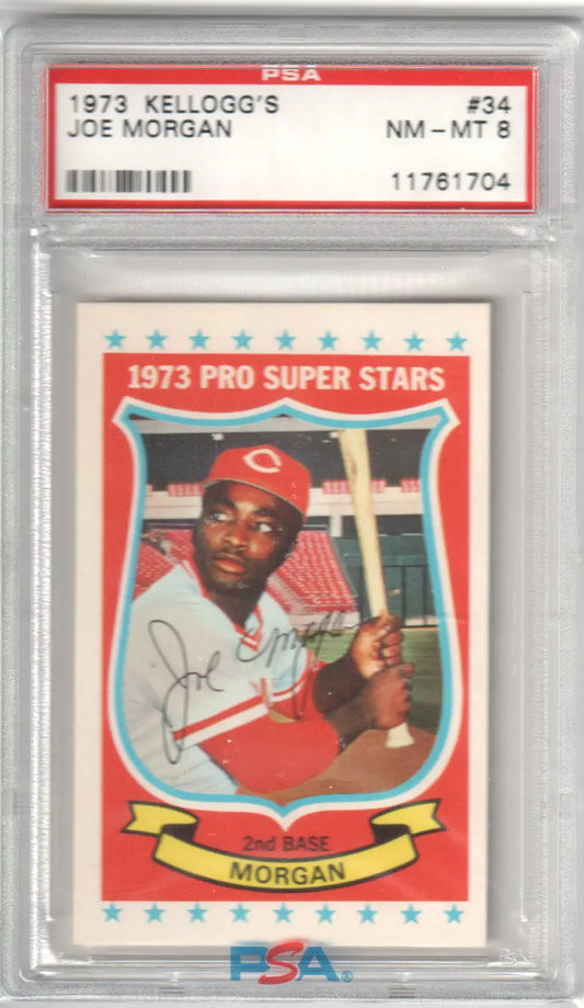 Graded Joe Morgan baseball card from Pro Super Stars series at Columbia Hobby