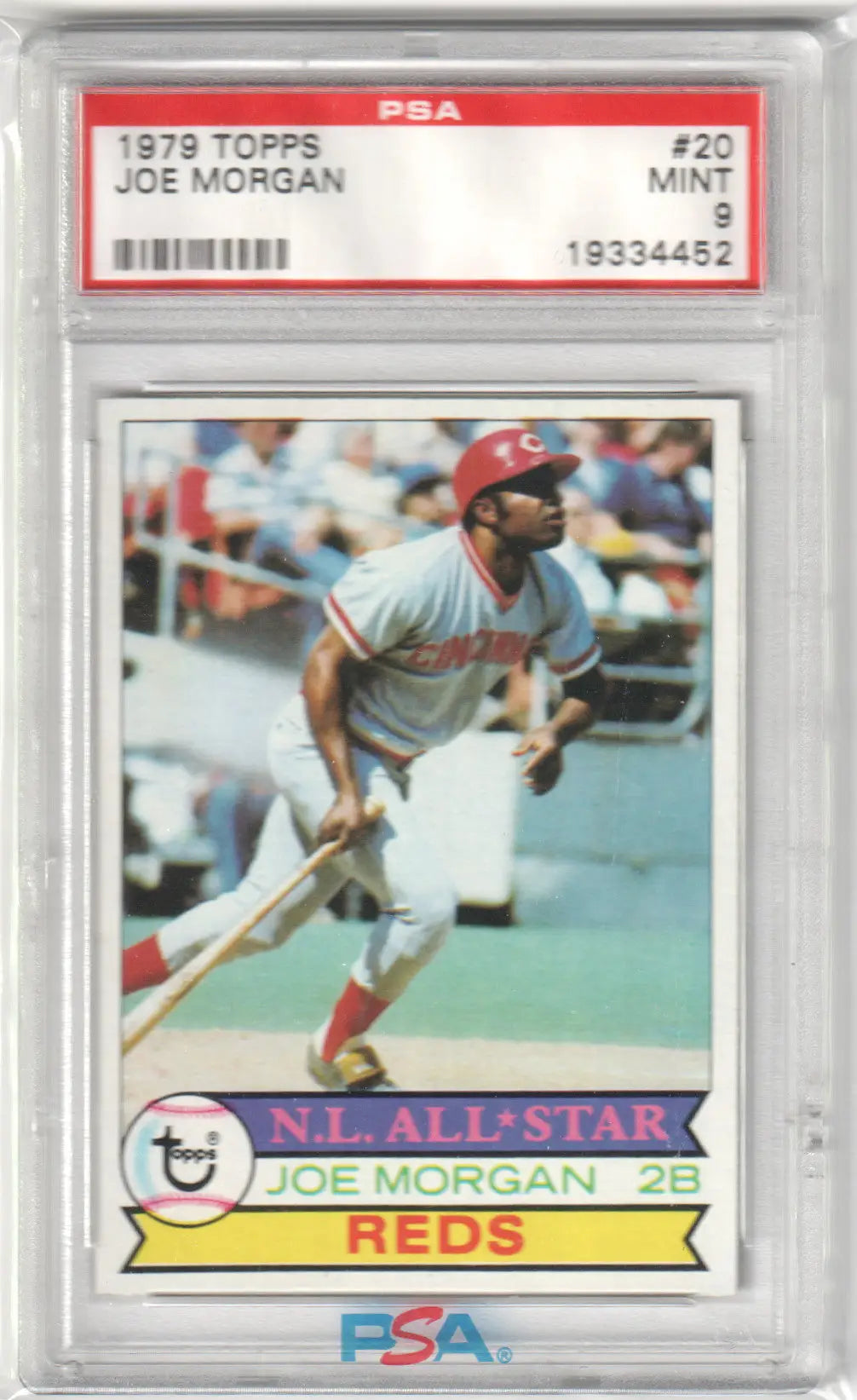 Columbia Hobby graded 1979 Topps Joe Morgan baseball card PSA 9 Mint