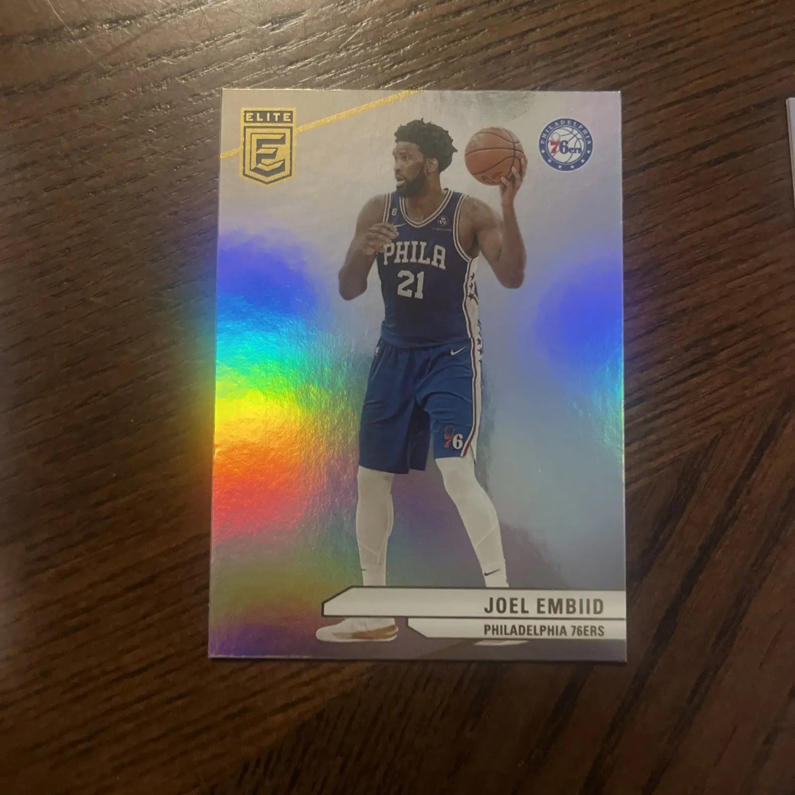 Joel Embiid basketball card in a collectible Joel Embiid 16 Card Lot for trading cards