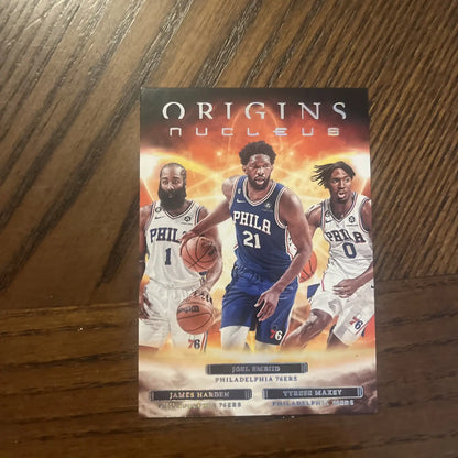 Joel Embiid Trading Card Lot featuring 16 premium basketball trading cards