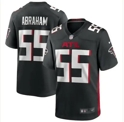 Black Atlanta Falcons football jersey worn by John Abraham Nike Game Retired Player Jersey