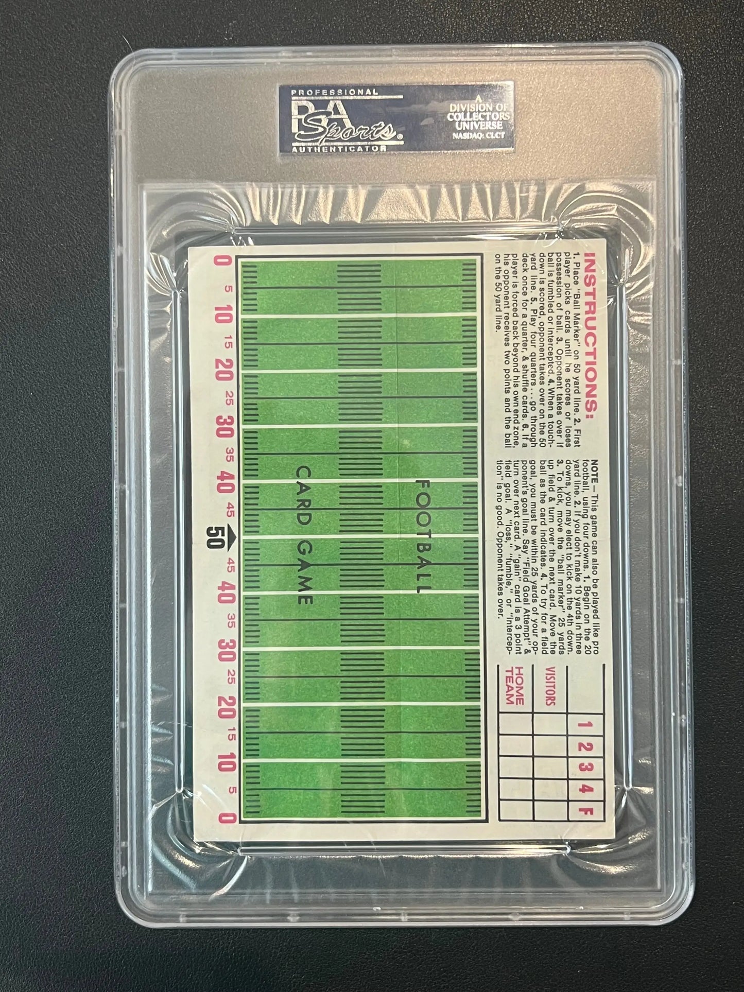 Graded football card game featuring John Johnny Unitas Topps Pin-Ups from Columbia Hobby