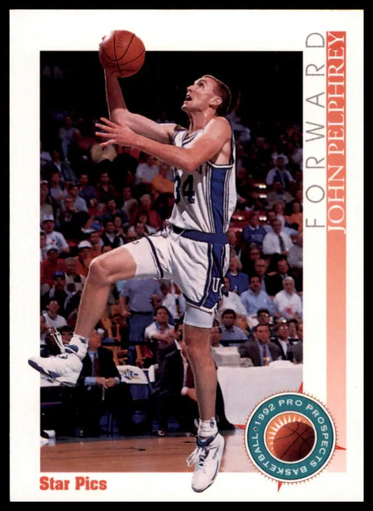 Basketball trading card featuring John Pelphrey from 1992 Star Pics Kentucky Wildcats