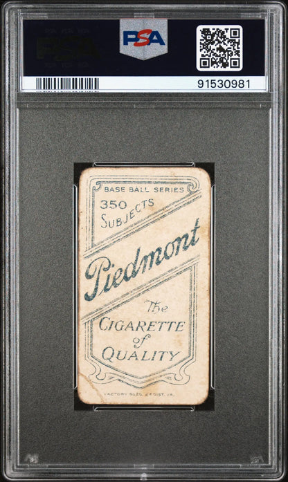 Vintage John Titus T206 Piedmont 350-460/25 card in PSA Auth graded case