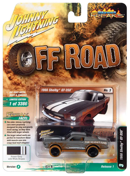 Die-cast packaging of Johnny Lightning Street Freaks Ver featuring off-road vehicle model