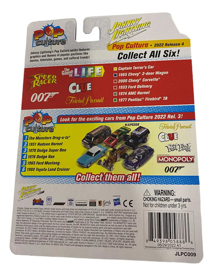 Toy car packaging for Johnny Lightning JLPC009 Pop Culture 1933 Ford Delivery CHASE