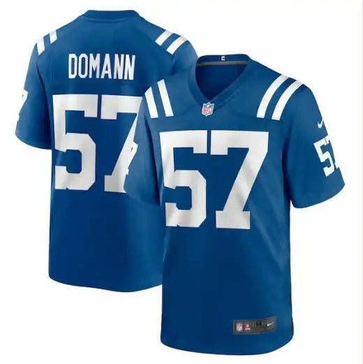 Blue Indianapolis Colts JoJo Domann Nike Game Player Jersey with white numbers and name