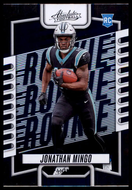 Jonathan Mingo rookie football card Panini Absolute 2023 Carolina Panthers