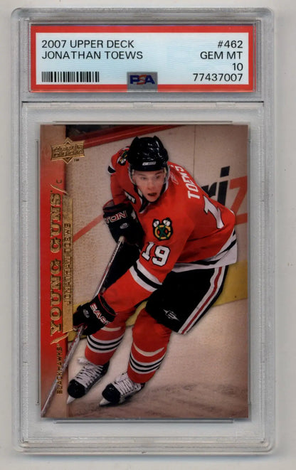 Jonathan Toews 2007-08 Upper Deck #462 PSA 10 Gem Mint 7007 - Singles