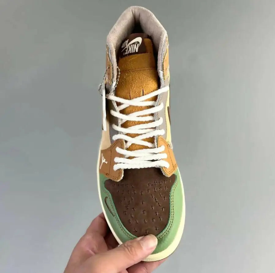 Jordan 1 High Zion Williamson Voodoo sneaker with multi-color design, fast shipping options