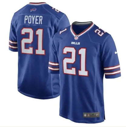 Blue Buffalo Bills Jordan Poyer Nike Game Jersey Royal with #21 Poyer football jersey