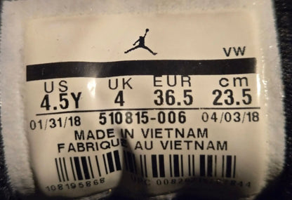 Jordan Shoes Youth 4.5Y Black Red Jumpman Basketball Mid Suede Retro Sneakers - Sneakers