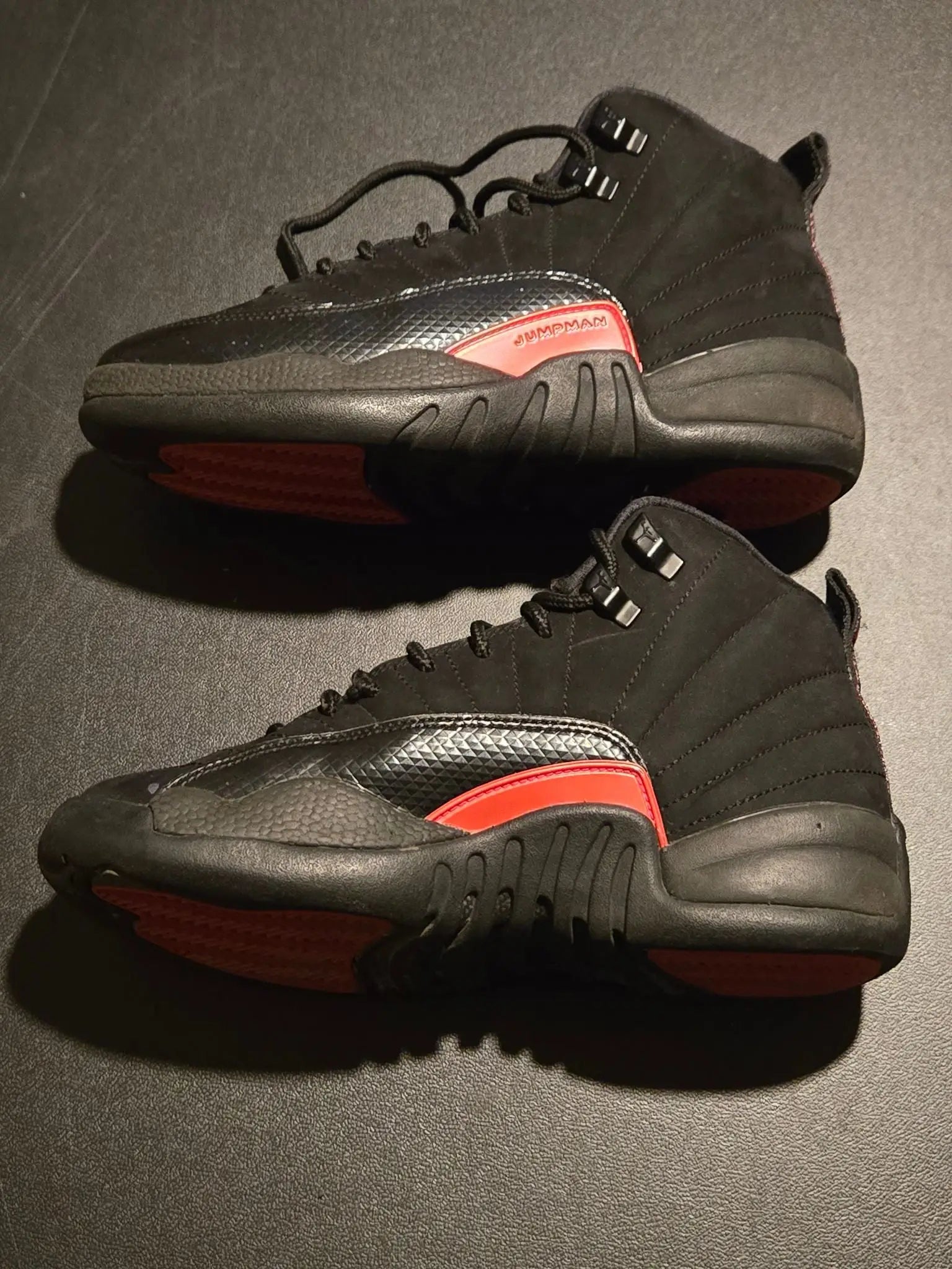 Jordan Shoes Youth 4.5Y Black Red Jumpman Basketball Mid Suede Retro Sneakers - Sneakers