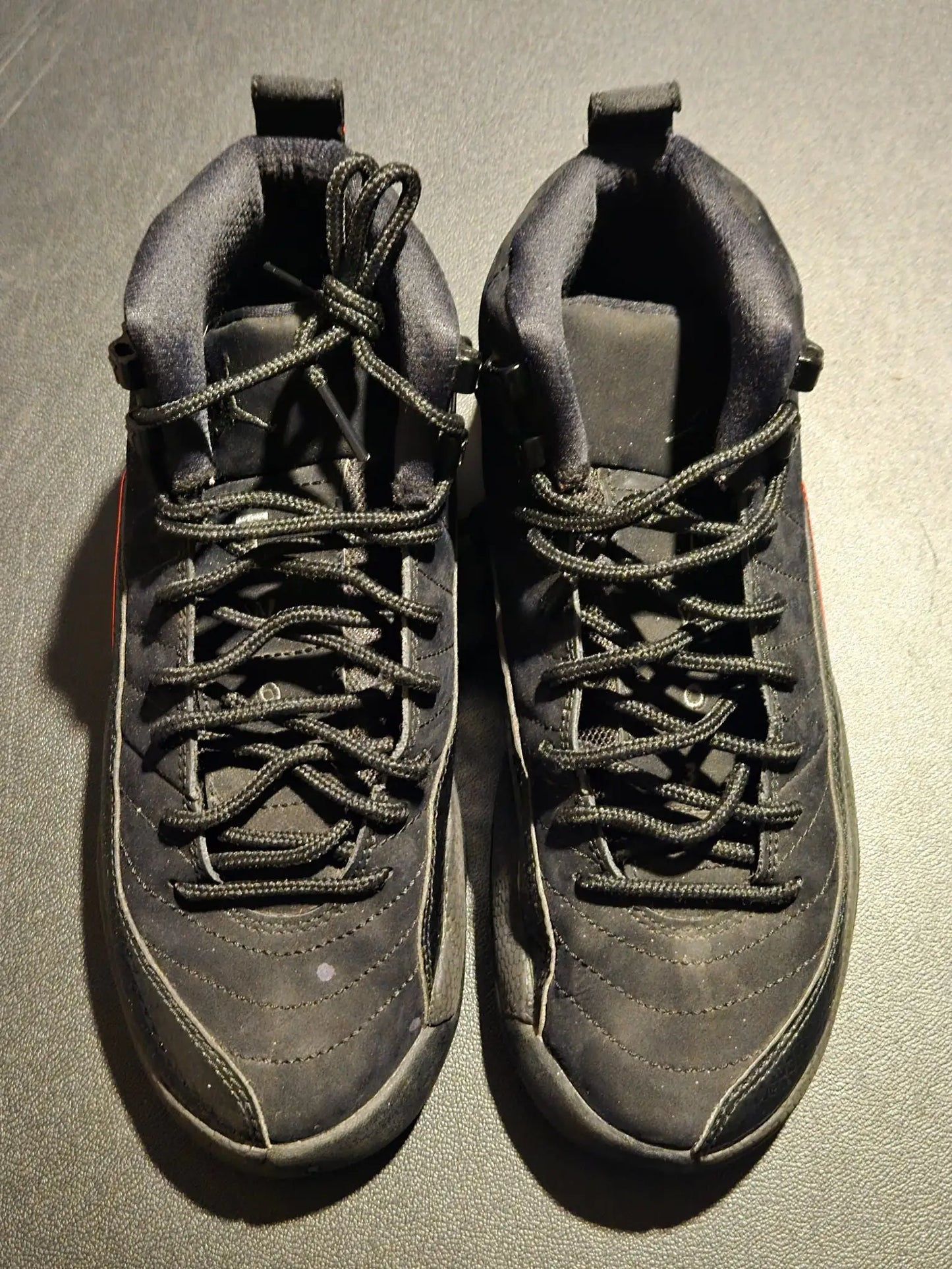 Jordan Shoes Youth 4.5Y Black Red Jumpman Basketball Mid Suede Retro Sneakers - Sneakers