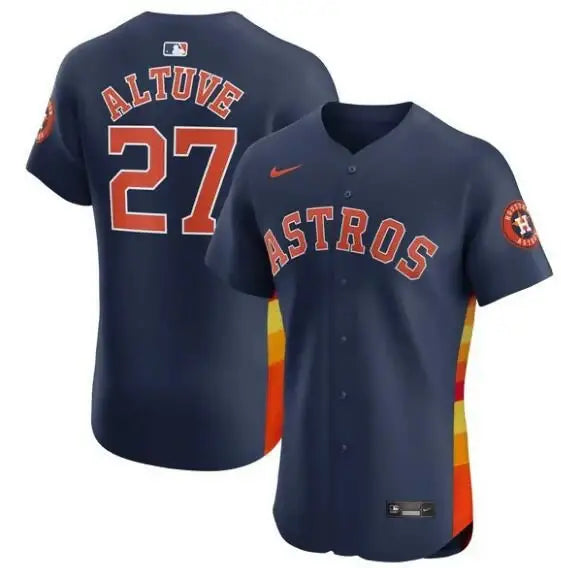 Navy blue Jose Altuve Houston Astros Nike Alternate Elite Player Jersey