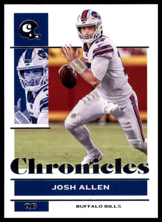 Josh Allen football card from Panini Chronicles 2021 Buffalo Bills collection