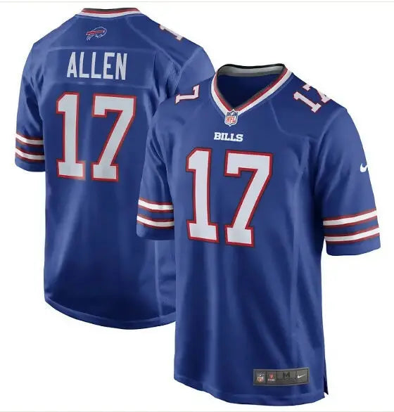Blue Josh Allen Buffalo Bills Nike Alternate Game Jersey with number 17 and ALLEN on back