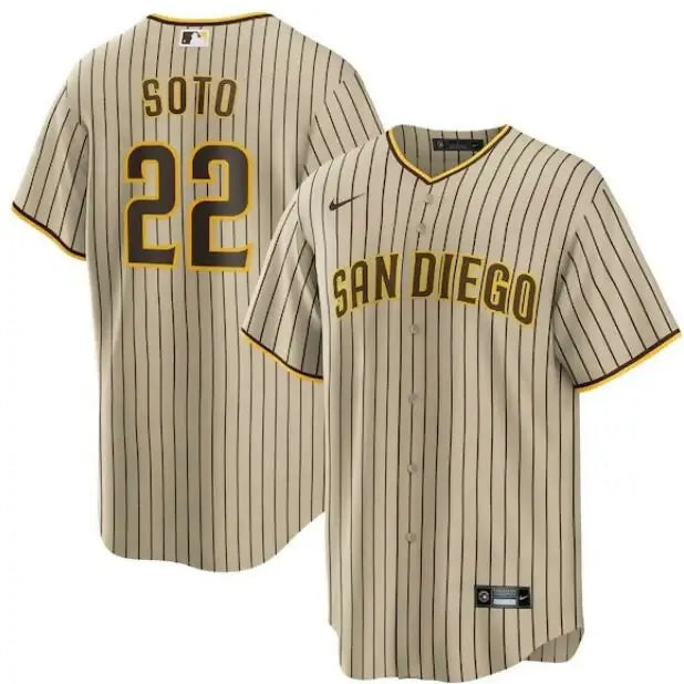 Juan Soto San Diego Padres Nike Alternate Replica Player Jersey in Tan and Brown