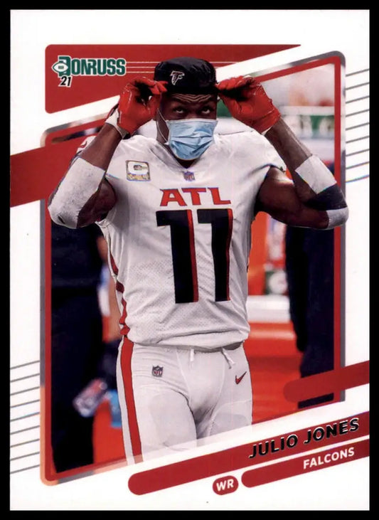 Julio Jones football card from 2021 Donruss Atlanta Falcons collection