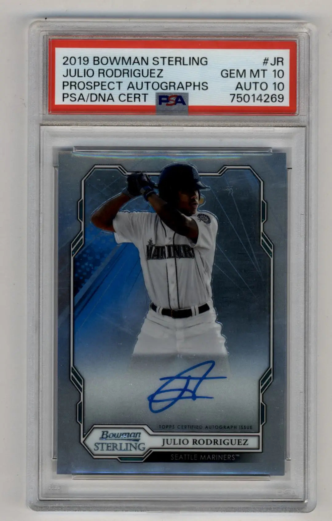 Julio Rodriguez 2019 Bowman Sterling Prospect Auto PSA 10 Gem Mint Auto 10 4269 - Singles