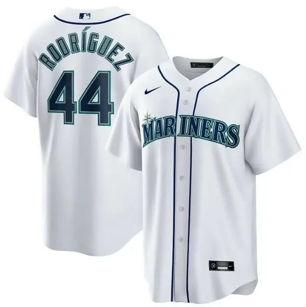 White Julio Rodriguez Seattle Mariners Nike official replica player baseball jersey