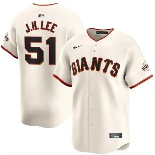Cream-colored baseball jersey for Jung Hoo Lee of San Francisco Giants Nike Home Limited Player Jersey