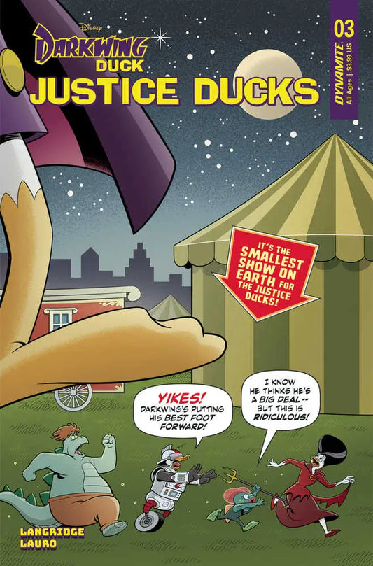 Comic book cover for Darkwing Duck Justice Ducks issue 03 in Justice Ducks #3 Cover B Langridge