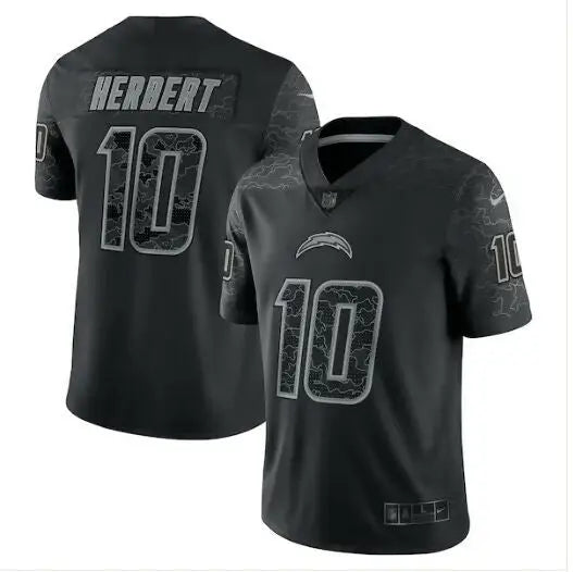 Black Justin Herbert Los Angeles Chargers Nike RFLCTV Limited Football Jersey