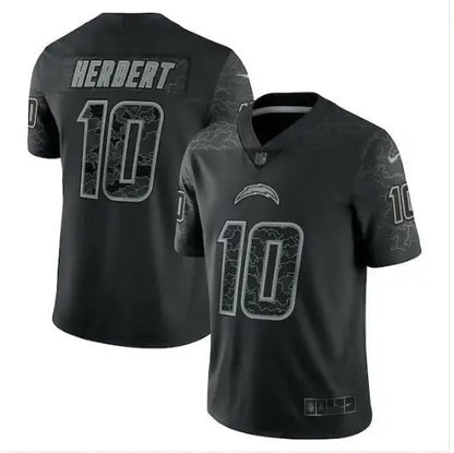 Black Justin Herbert Los Angeles Chargers Nike RFLCTV Limited Football Jersey