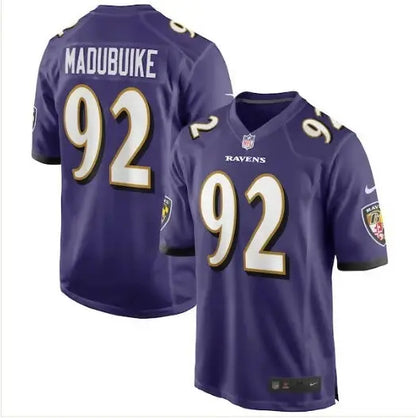Purple Justin Madubuike Baltimore Ravens Nike Game Player Jersey for football