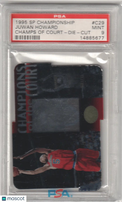 Graded Juwan Howard basketball card Columbia Hobbies C29 Champs Die Cut PSA 9 Mint