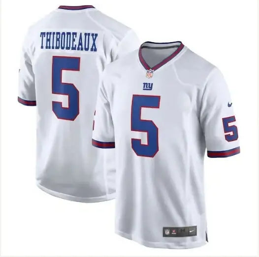 White New York Giants Kayvon Thibodeaux Nike Alternate Game Jersey with blue THIBODEAUX and number 5