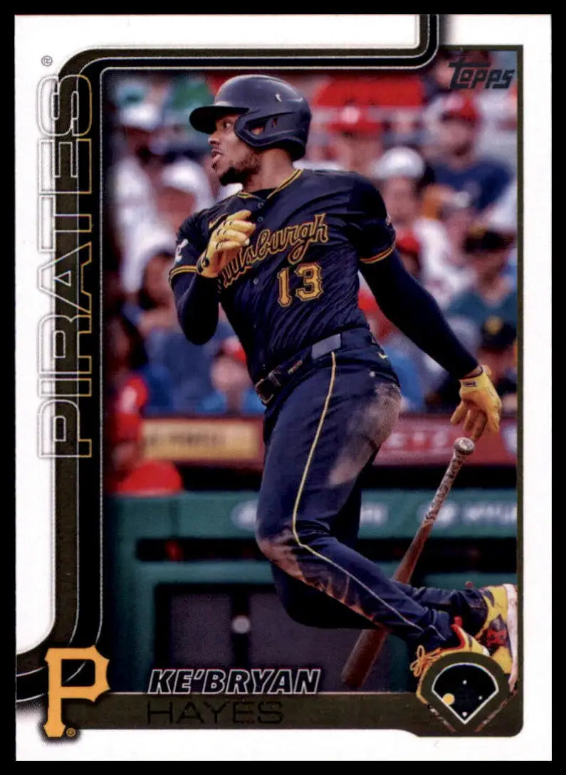 KeBryan Hayes 2025 Topps baseball card featuring Pittsburgh Pirates player