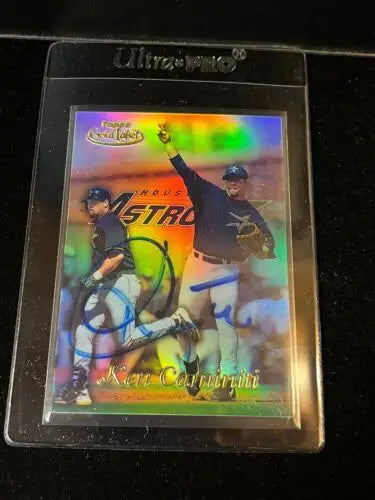 Autographed Ken Caminiti 1999 Topps Gold Label Auto #52 Signed Baseball Card JSA Class 1