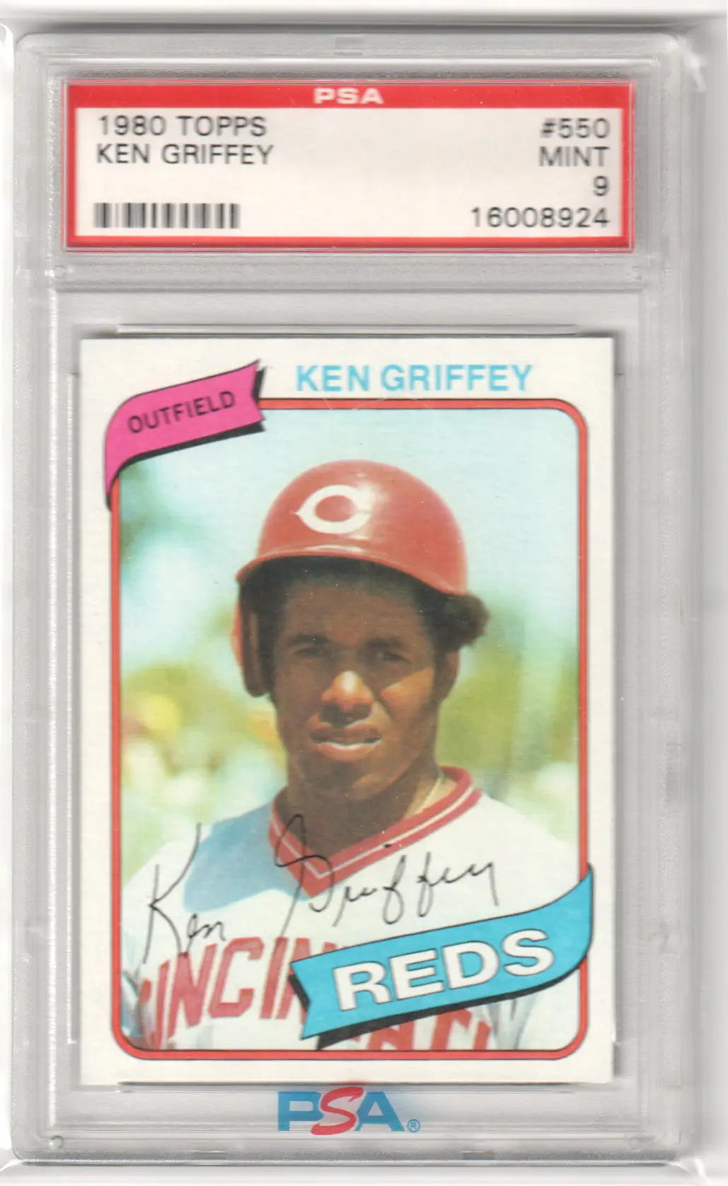 Columbia Hobby graded 1980 Topps Ken Griffey baseball card PSA 9 Mint