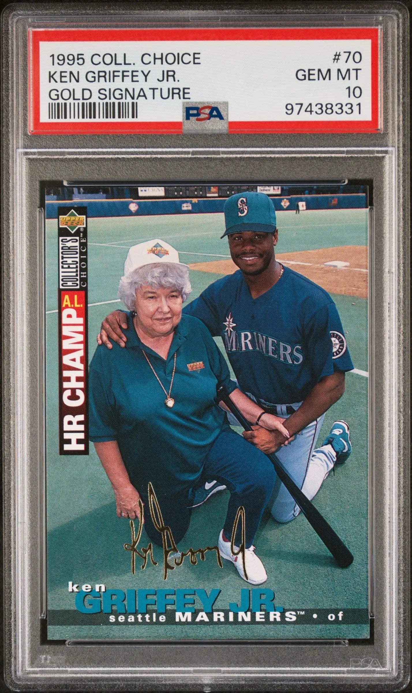 Ken Griffey Jr Collectors Choice Gold Signature PSA 10 Gem Mint baseball card