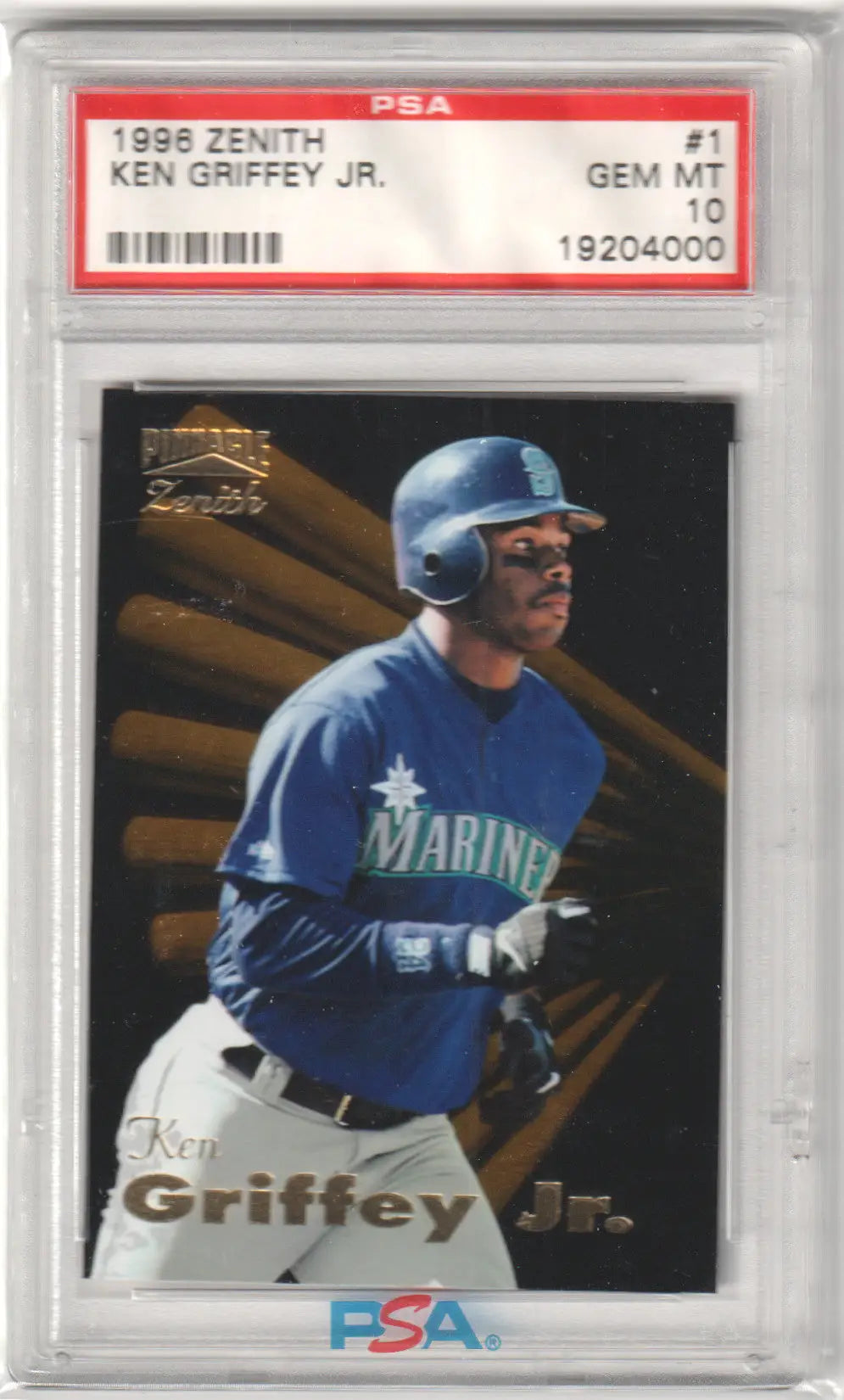 Graded Ken Griffey Jr. 1996 Zenith baseball card Gem Mint PSA 10 from Columbia Hobby