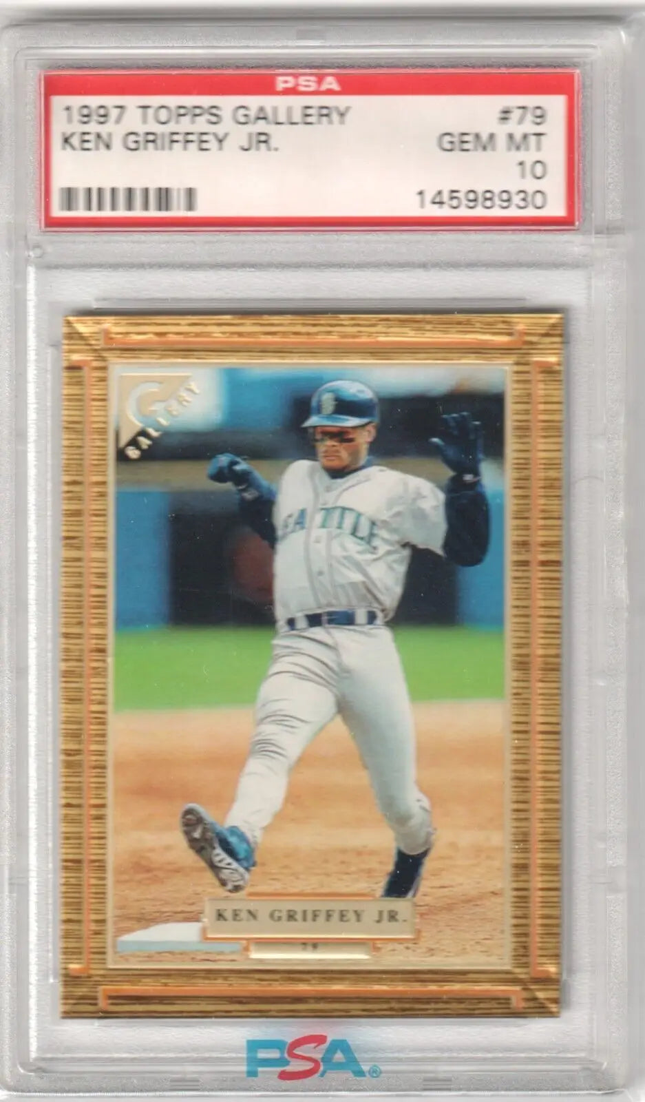 Graded Ken Griffey Jr. 1997 Topps Gallery single card from Columbia Hobby with box free shipping