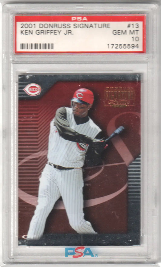 Graded Ken Griffey Jr Donruss Signature baseball card from Columbia Hobbies