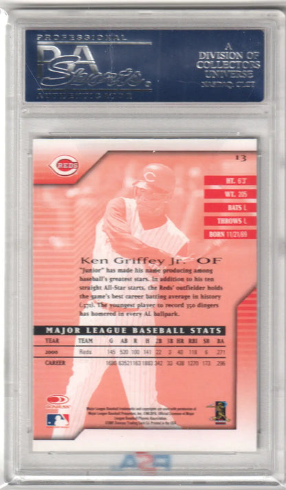 Graded Ken Griffey Jr. Donruss Signature baseball card from Columbia Hobbies PSA 10