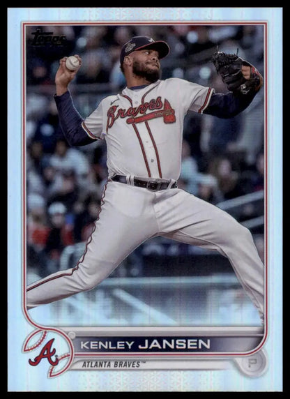 Kenley Jansen 2022 Topps Update Rainbow Foil baseball card Atlanta Braves