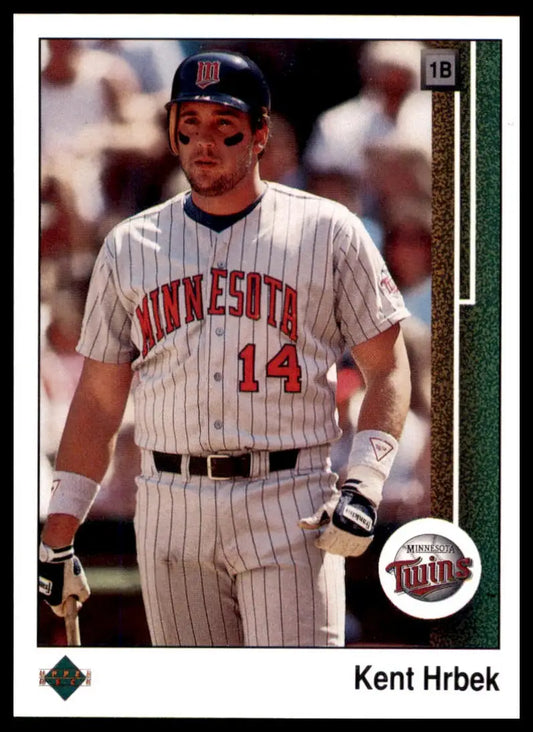 Kent Hrbek 1989 Upper Deck baseball card featuring Kent Hrbek of the Minnesota Twins