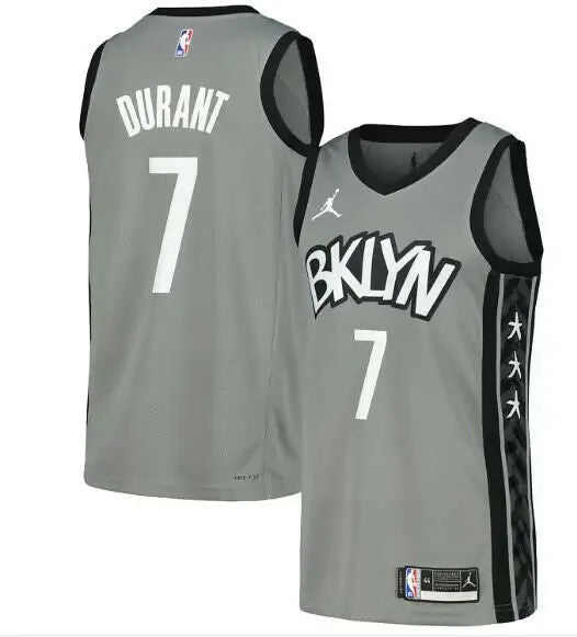 Gray and black Kevin Durant Brooklyn Nets City Edition Nike Swingman jersey