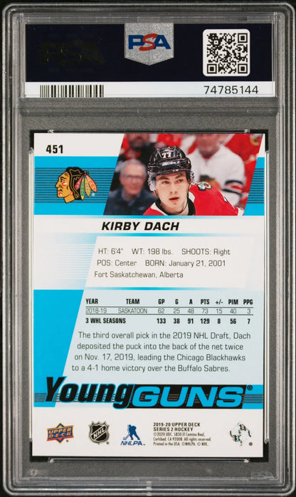 Kirby Dach 2019 Upper Deck #451 PSA 10 Gem Mint - Singles