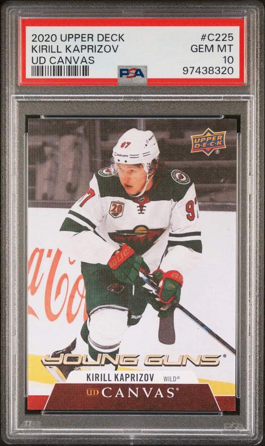 Kirill Kaprizov 2020 Upper Deck Canvas #C225 PSA 10 Gem Mint - Singles