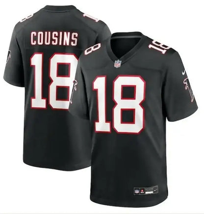 Black Atlanta Falcons Kirk Cousins #18 Nike Alternate Game Player Jersey