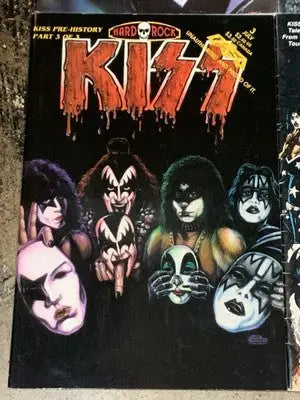 KISS comic book cover from hard rock comics series in KISS Hard Rock Comics Pre-History collection